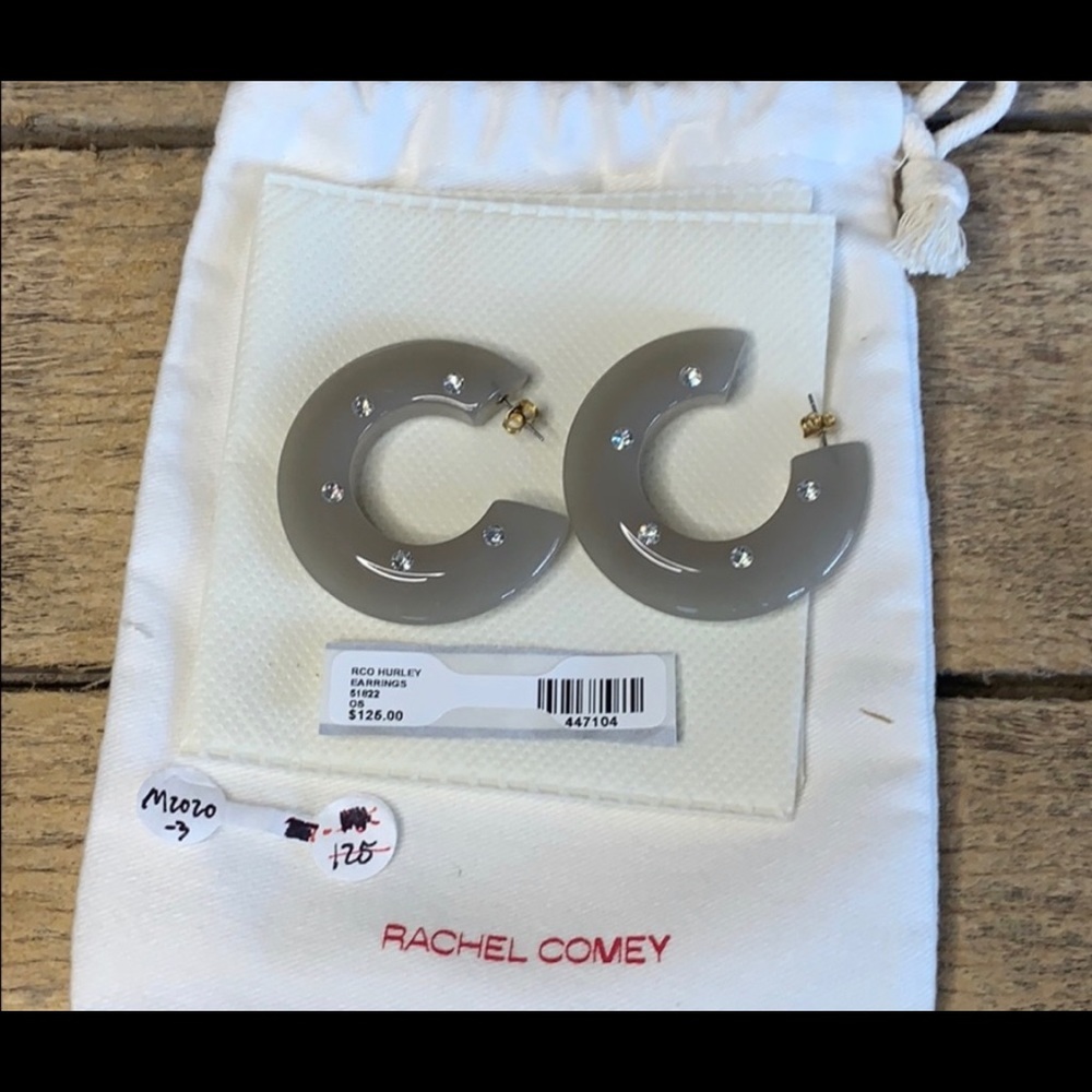 NWT Rachel comey hula hoop acrylic earrings - Picture 3 of 6